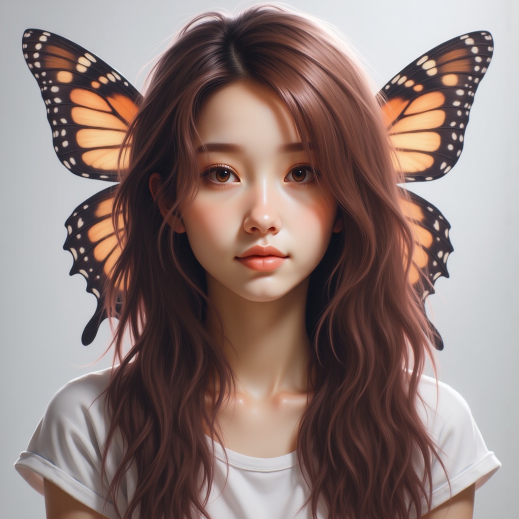 Zu with flowing hair and striking butterfly wings — ZU × ORI