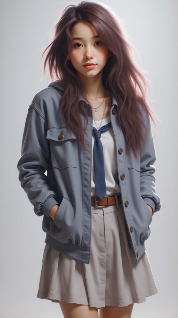 Zu poses confidently in chic outfit, exuding effortless style — ZU × ORI